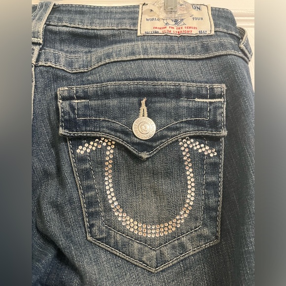True Religion Swarovski crystal jeans - Picture 2 of 6